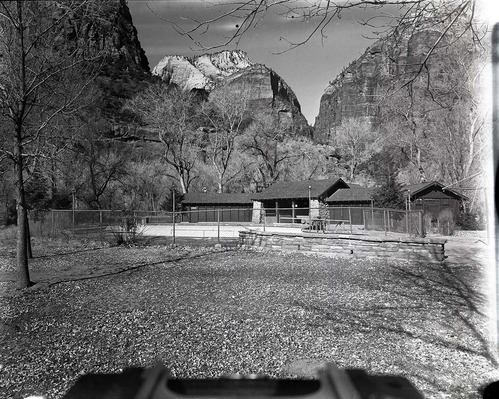 Zion Lodge swimming pool prior to demolition.