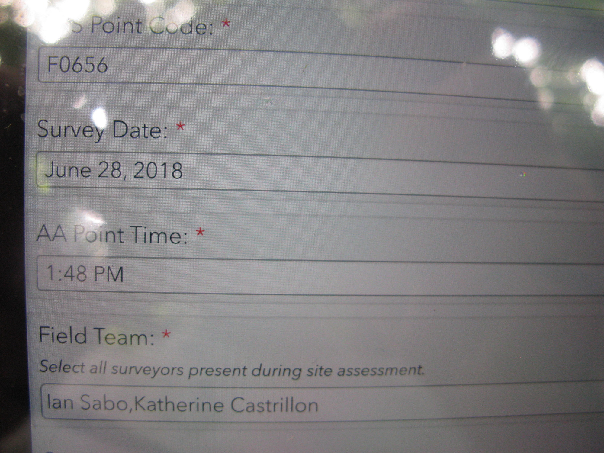 GRSM Accuracy Assessment. Plot Code: GRSM_AA_0656_1