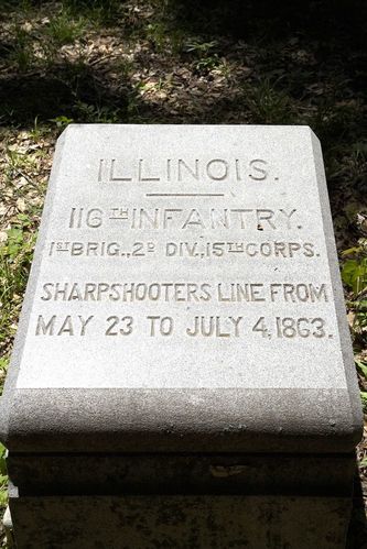 116th Illinois Infantry Position Marker