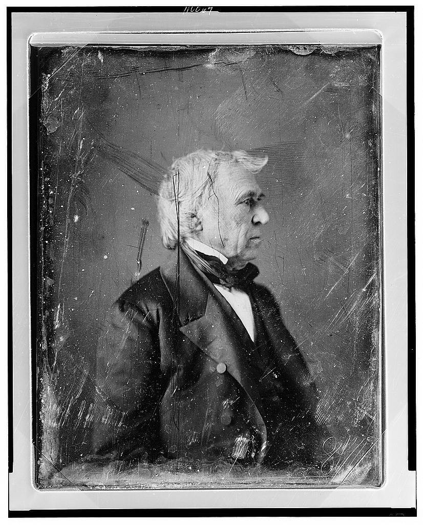 Grayscale portrait of Zachary Taylor