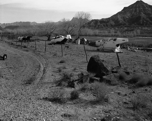 Junk at 101 Ranch, along State Route 15 (now State Route 9), approach road to Zion.