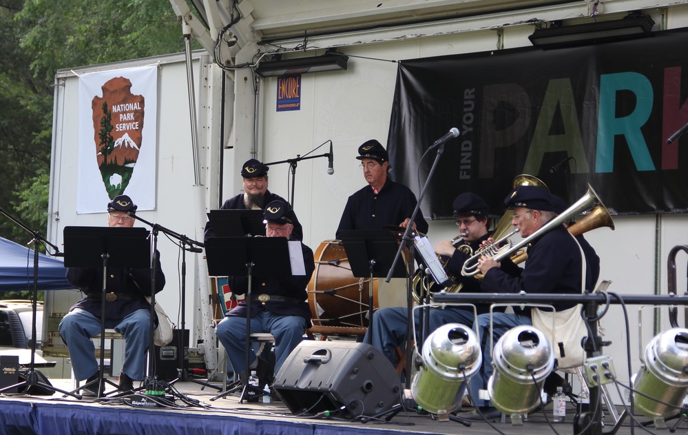 The Olde Towne Brass Band Performs on Stage