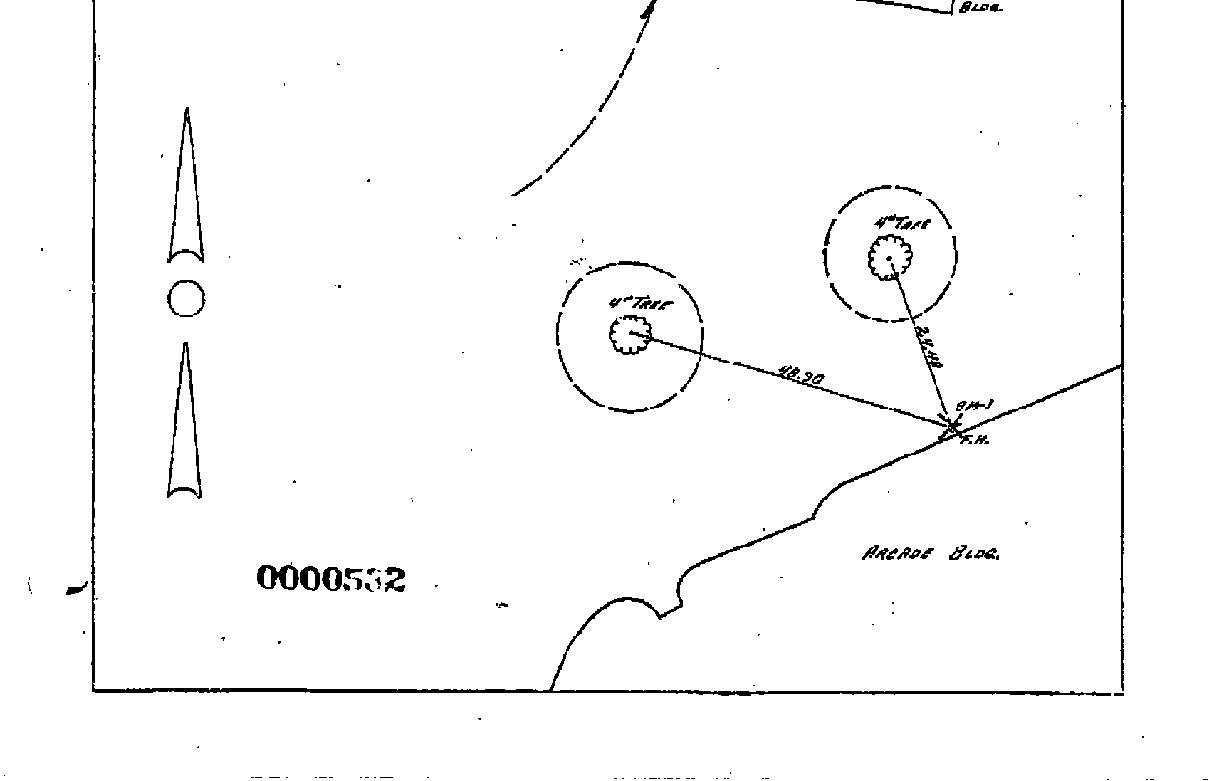 00000532 Survey Monumentation Sketch