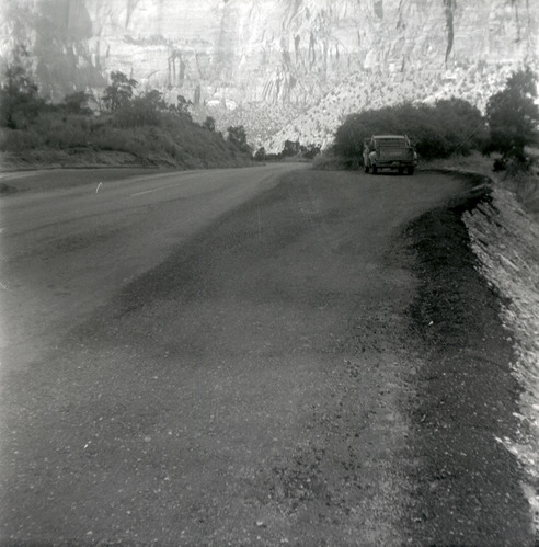 East side road repair and turn out construction.