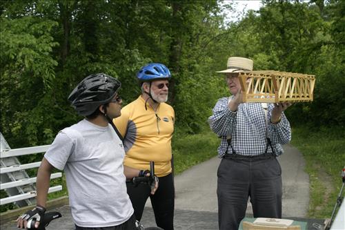 Costumed Volunteer at Station Road