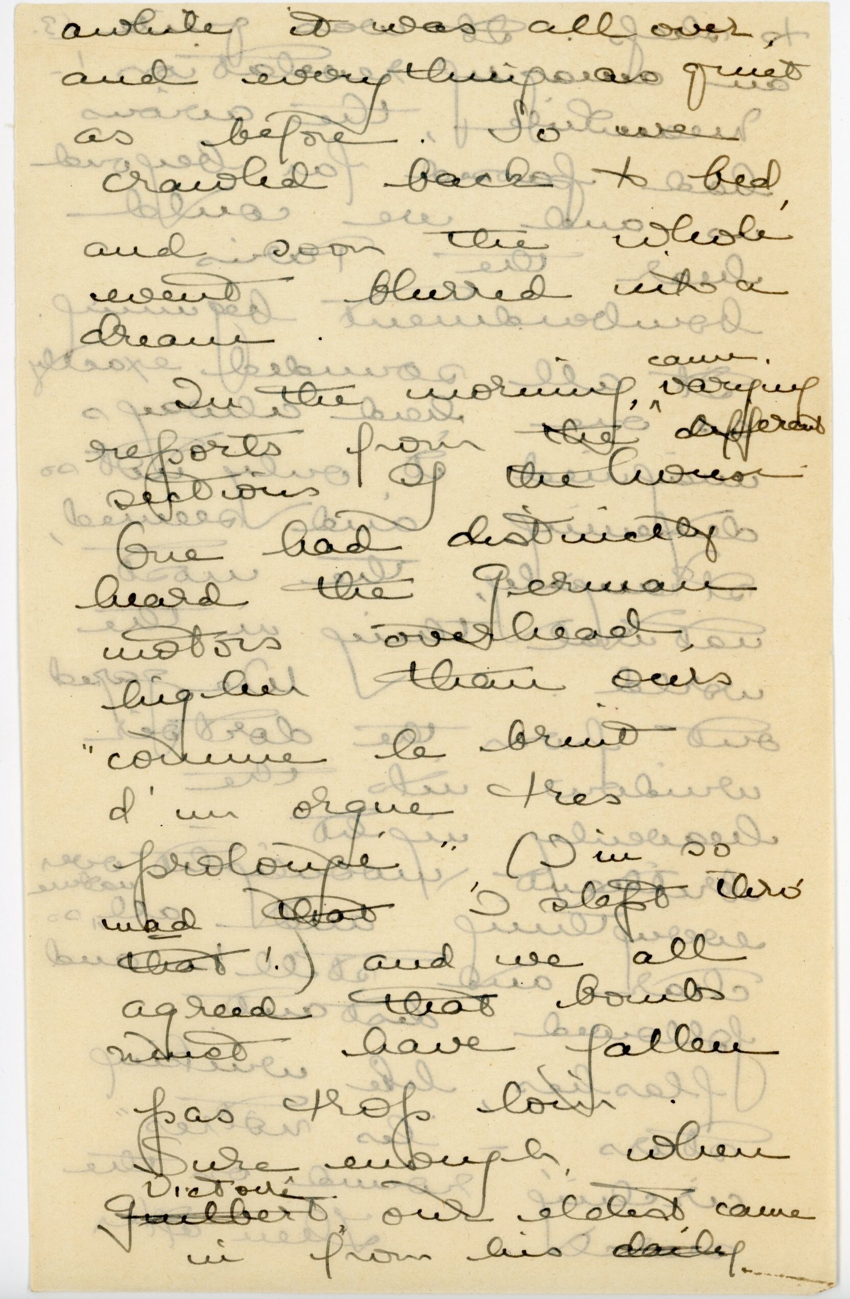 Manuscript letter