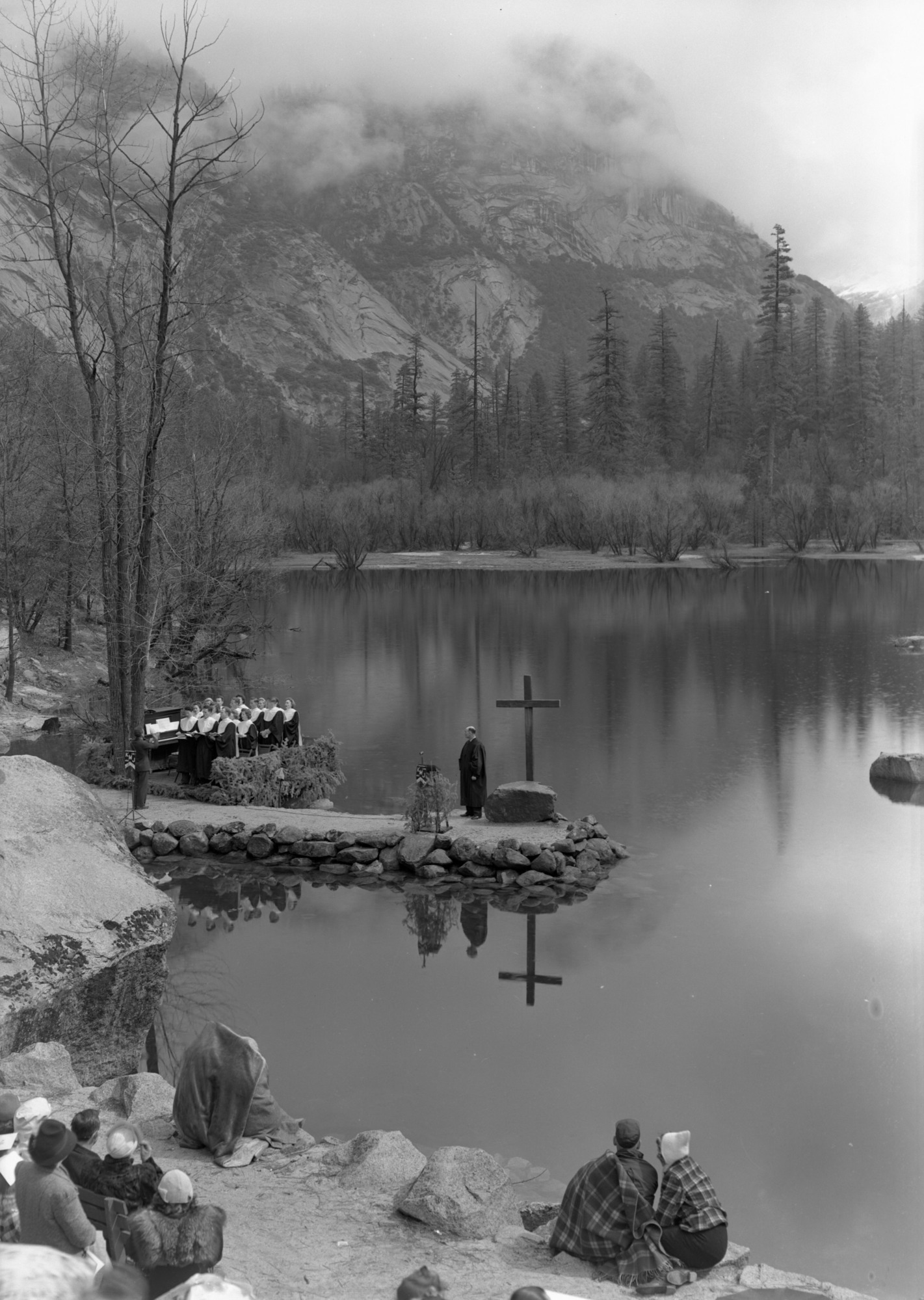 Easter Sunrise Service at Mirror Lake.