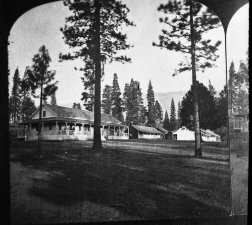 Clarks Station in early days. Taken from an old stereo.