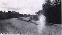 Completed road showing dual lanes