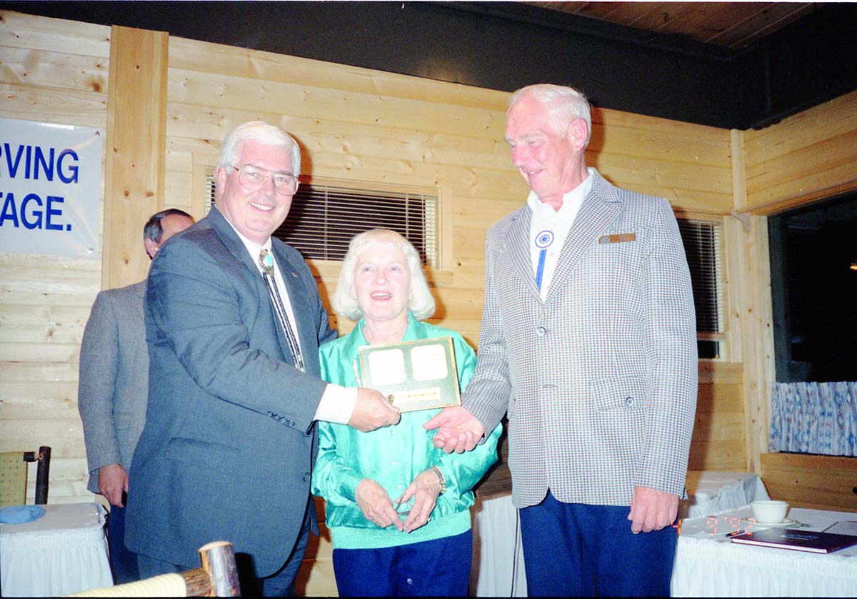 Color Photos of awards ceremony.