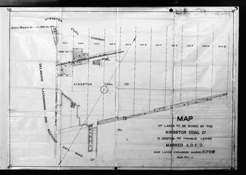 A0966-A0969--Map--Coal issues--Plymouth PA and Kingston, PA