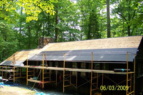 Rehabilitation of Historic Lodges at Prince William Forest Park in June 2009