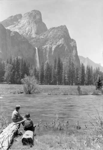 David & Mary Alice Shaw at Bridalveil Fall for publicity use.