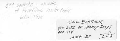 CCC in  Cuyahoga Valley National Park- Kendall Barracks - 1