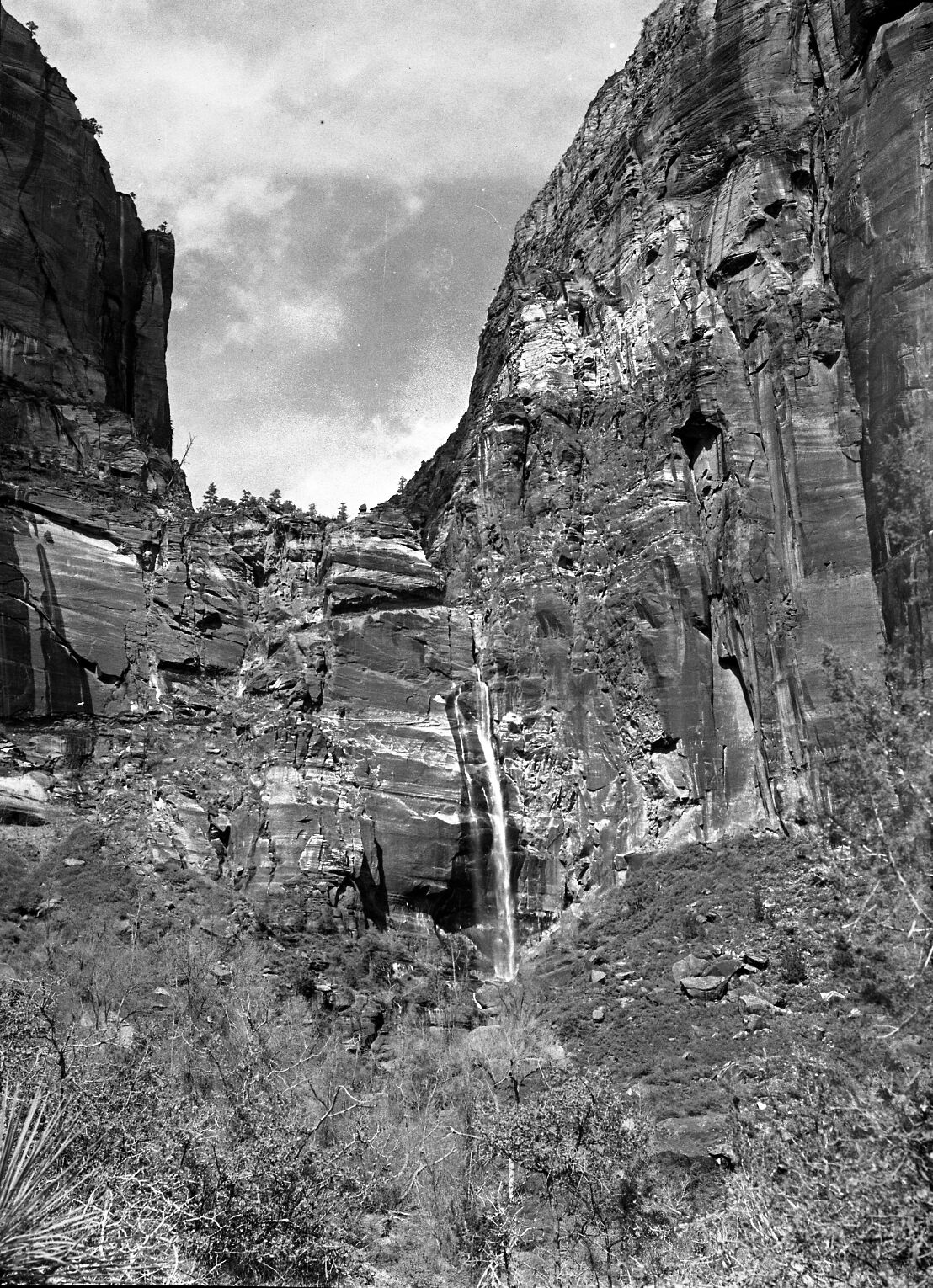 A waterfall in Refrigerator Canyon.