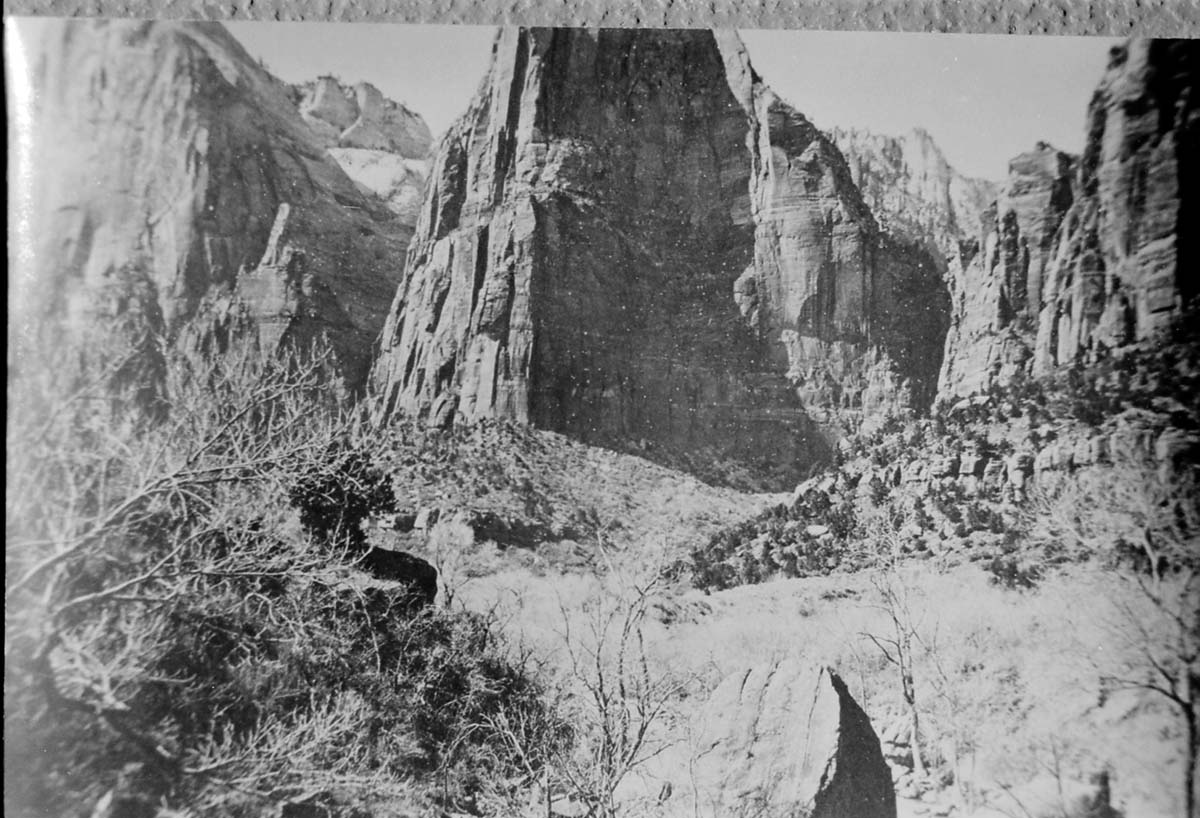 BW Photos of the Court of the Patriarchs - 35mm.