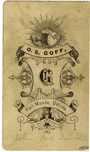 Captain John McGuire in Uniform Standing at 'Carry Arms' Position