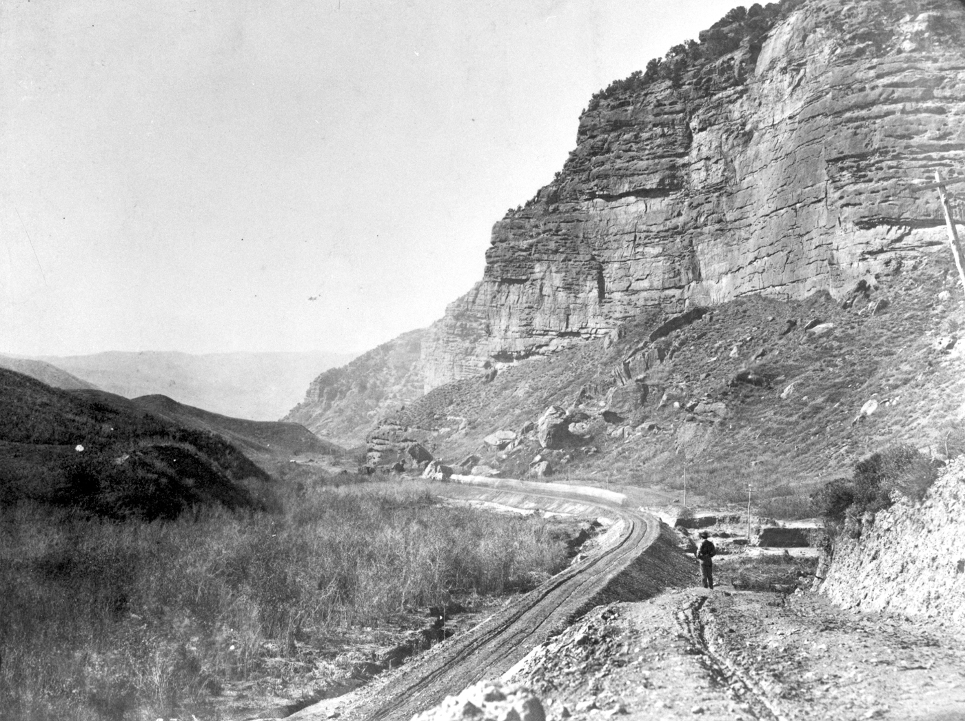 Looking down Echo Canyon from Death's Rock
