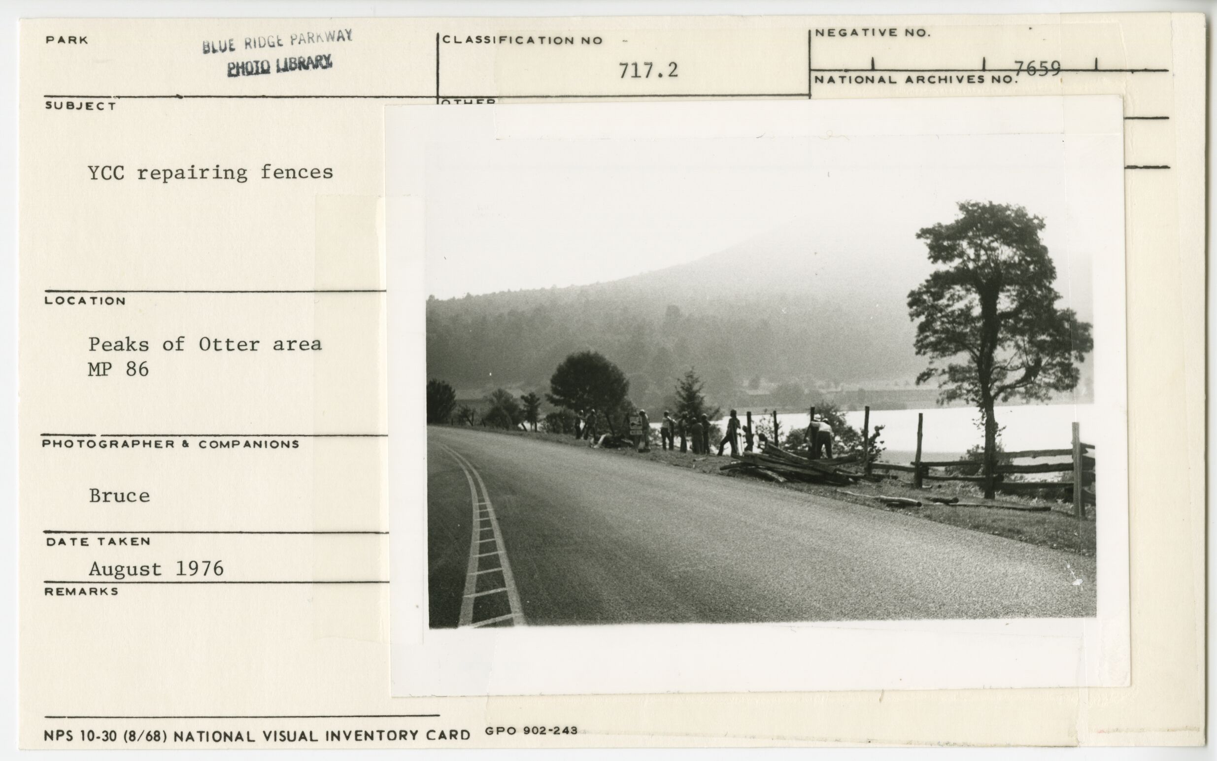 Youth Conservation Corps (YCC) repairing fences