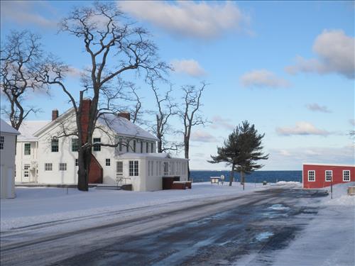 SLBE Glen Haven Main Street Carriage House Sleeping Bear Inn Cannery - Winter