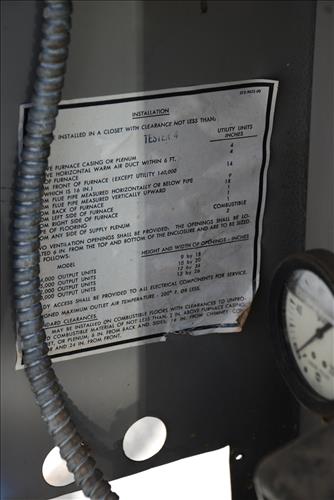 Garage (HS102) Furnace Replacement at Minuteman Missile