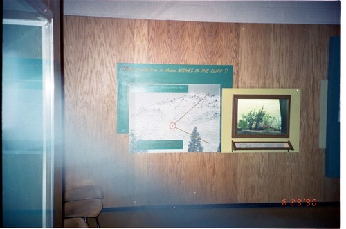 Color Photos of the old visitor center exhibits.