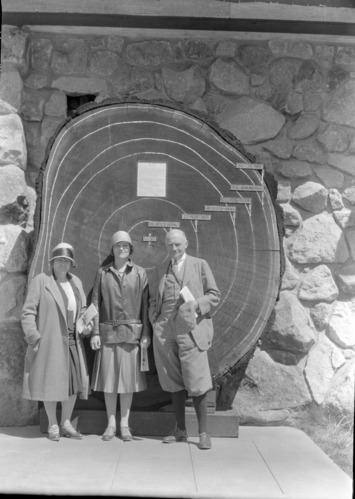 L-R: Miss Gladys Hale, Mrs. George D. Pratt, Mr. George D. Pratt