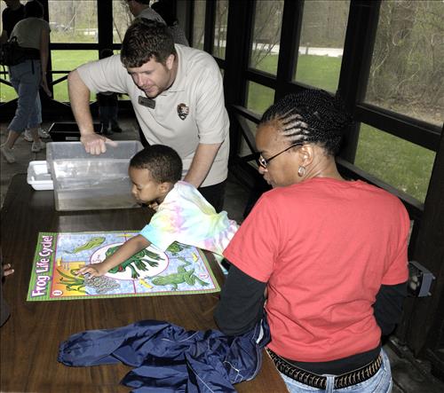 Junior Ranger, Jr. program at Cuyahoga Valley National Park, indoor activities