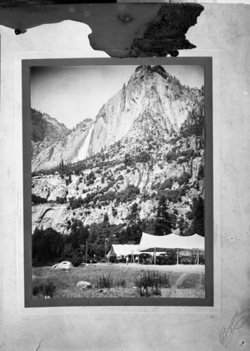 Garage in Yosemite Valley, 1914-1915. originals owned by Dick Schaffer, Merced.