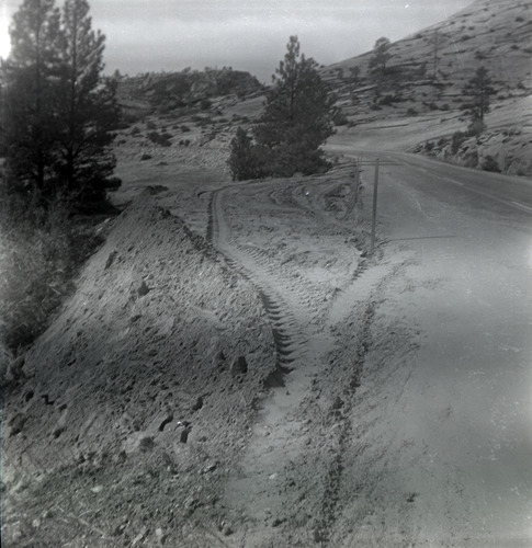 East side road repair and turn out construction.