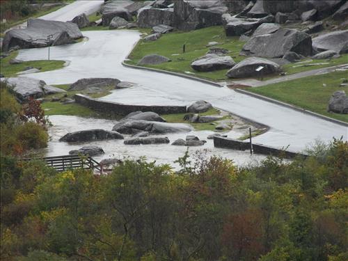 Flooding at Gettysburg National Military Park in September 2011