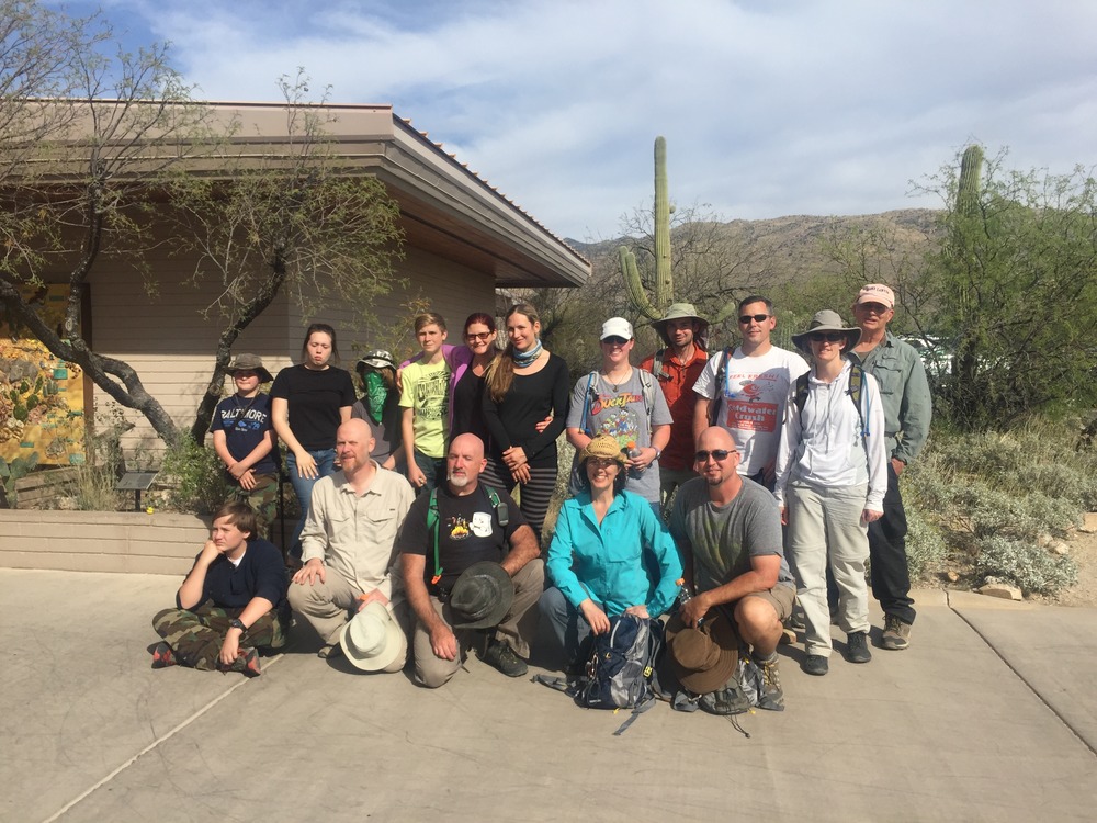 Arizona Trails Association volunteers survey saguaros