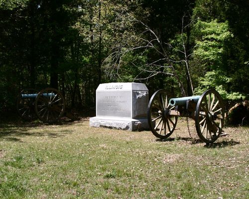 Battery "F", 2nd Illinois Lt. Art. Reg. Monument at Shiloh National Military Park in May 2004