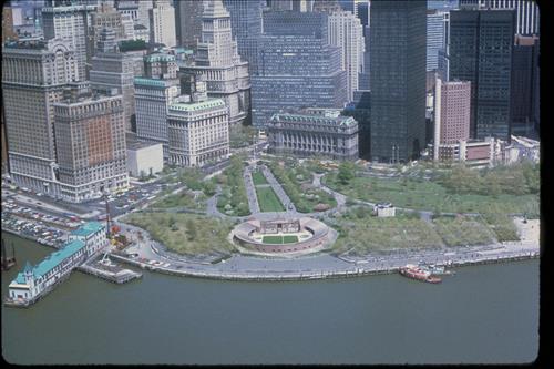 Aerial views of Castle Clinton National Monument, New York