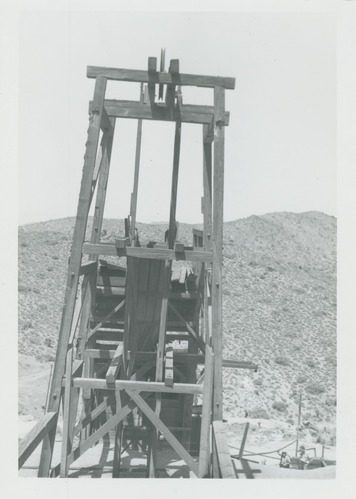 Black and white image of Lost Horse Mine Area