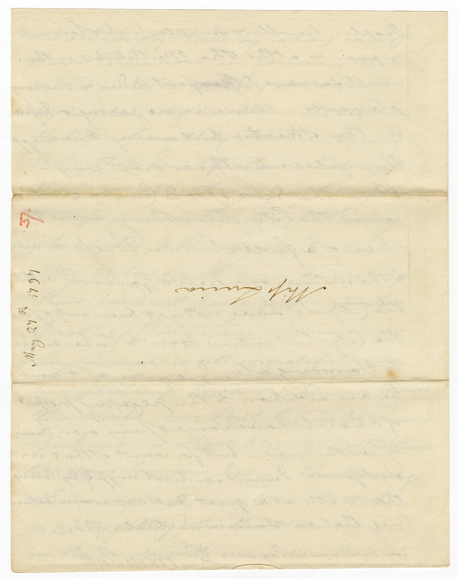 Manuscript letter