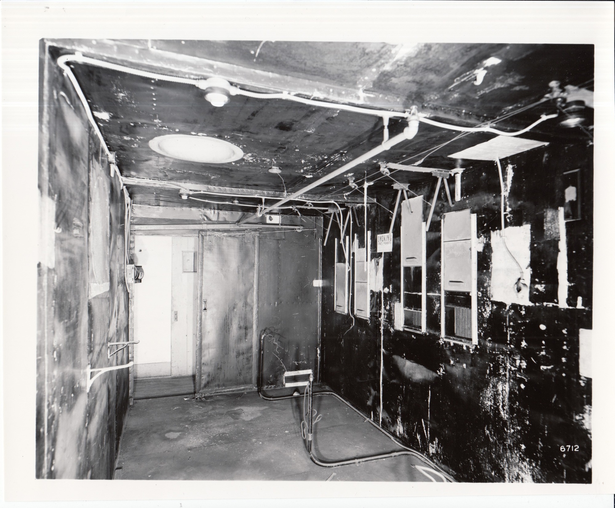 Laboratory, Building 28, Motion Picture Studio, interior, second floor, projection room for Kinetophone.