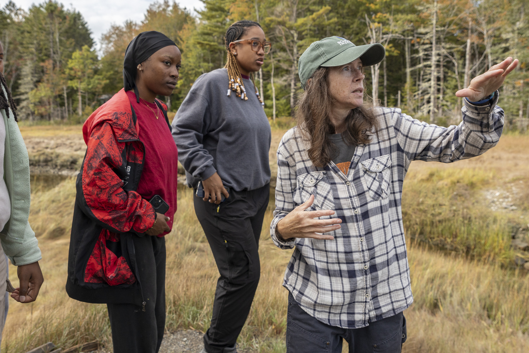 Tuskegee University students tour Acadia National Park as they learn about various career fields within the park.