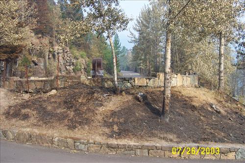 Wildland Fire Damage, Summer 2003, Glacier National Park