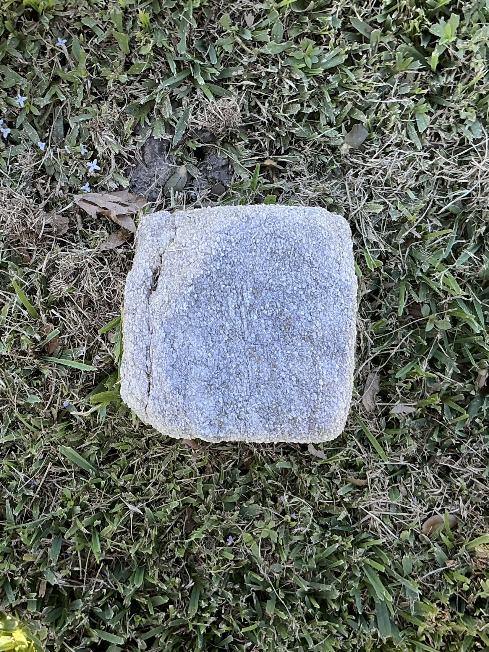 Top of flat marble marker