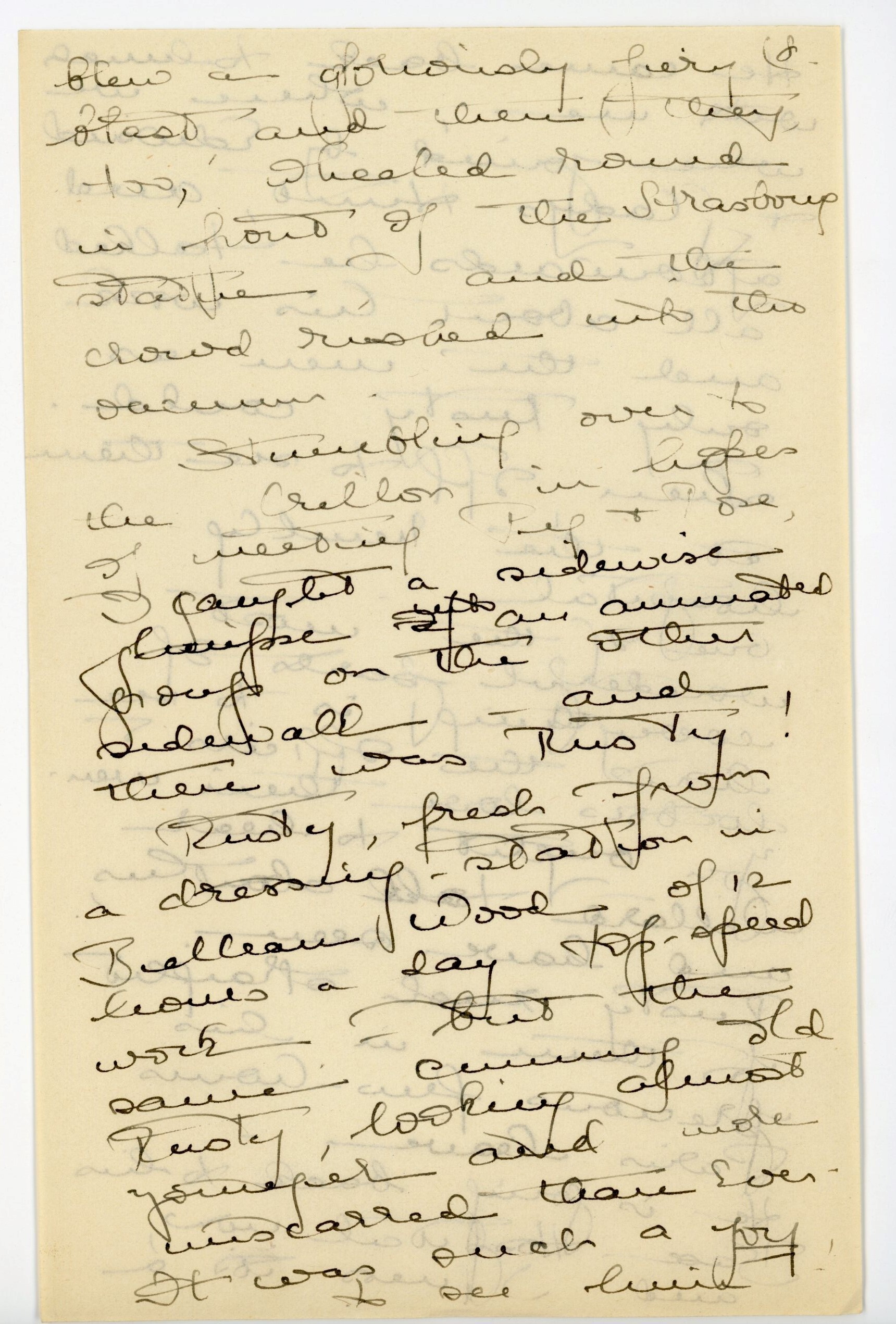 Manuscript letter