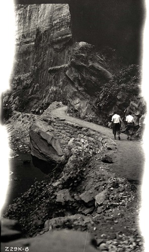 Narrows Trail construction, view of the completed trail.