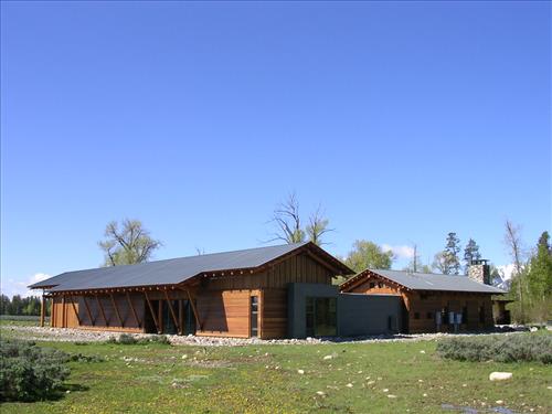 Laurance S. Rockefeller Preserve visitor center at Grand Teton National Park in June 2008