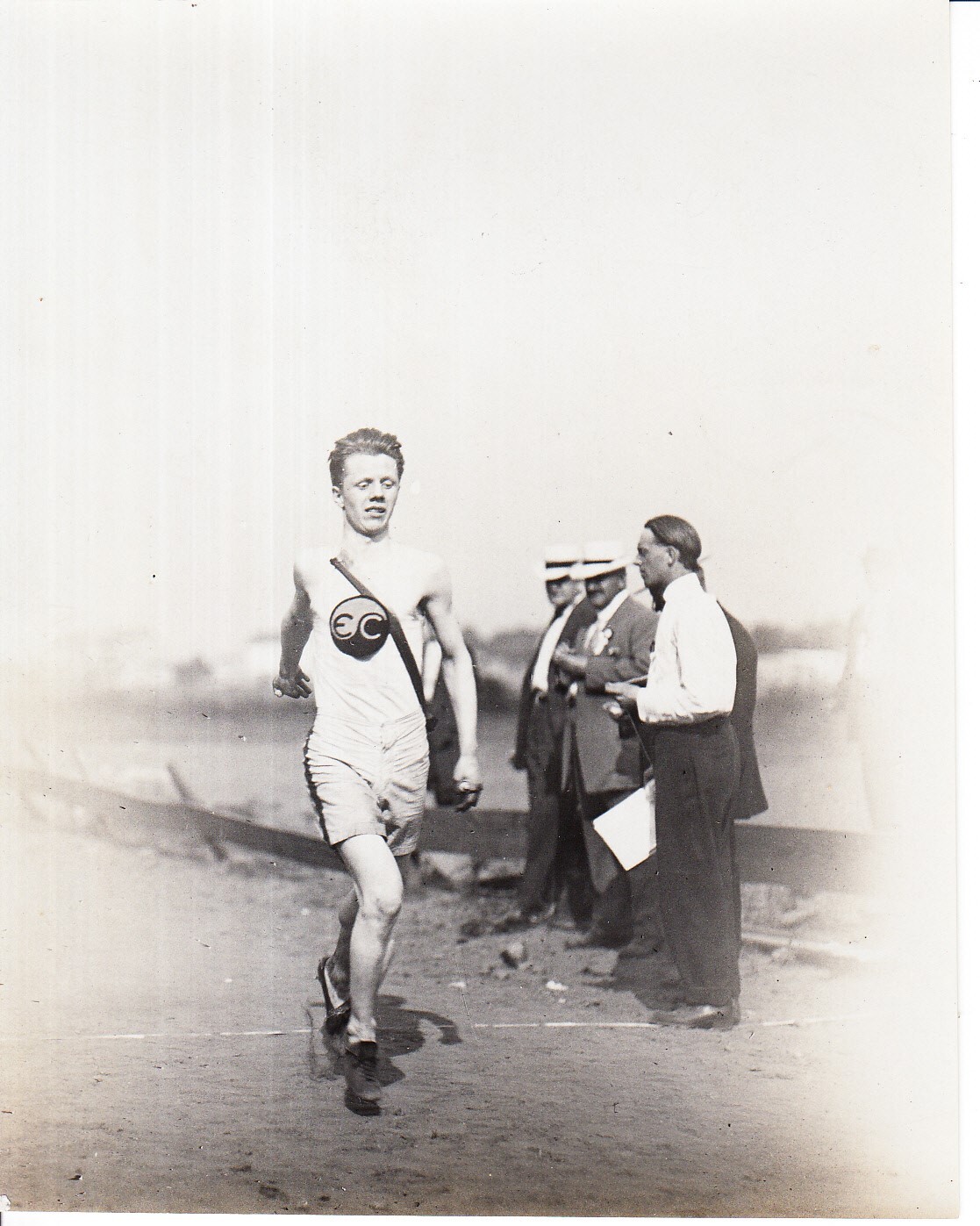 Runner at Edison field day, held at Olympic Park.