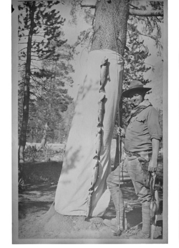 Neg. copied by J. Ernest, 1983 & by Mike Floyd, February 1992. Chief Ranger Forest Townsley.