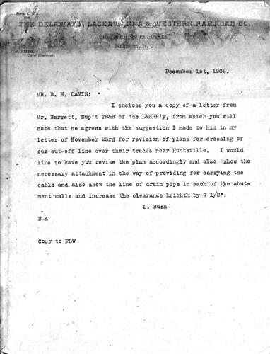 20025.PB--Arch bridge--Lehigh and Hudson River Railroad--Huntsville, NJ