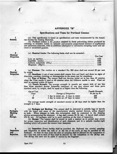 56788.PA#004--New York Central Lines And Rutland Railroad Company--Specifications for concrete masonry (for trial) [no. B-2] [1928.11.15] Pagfes 1 thru 15