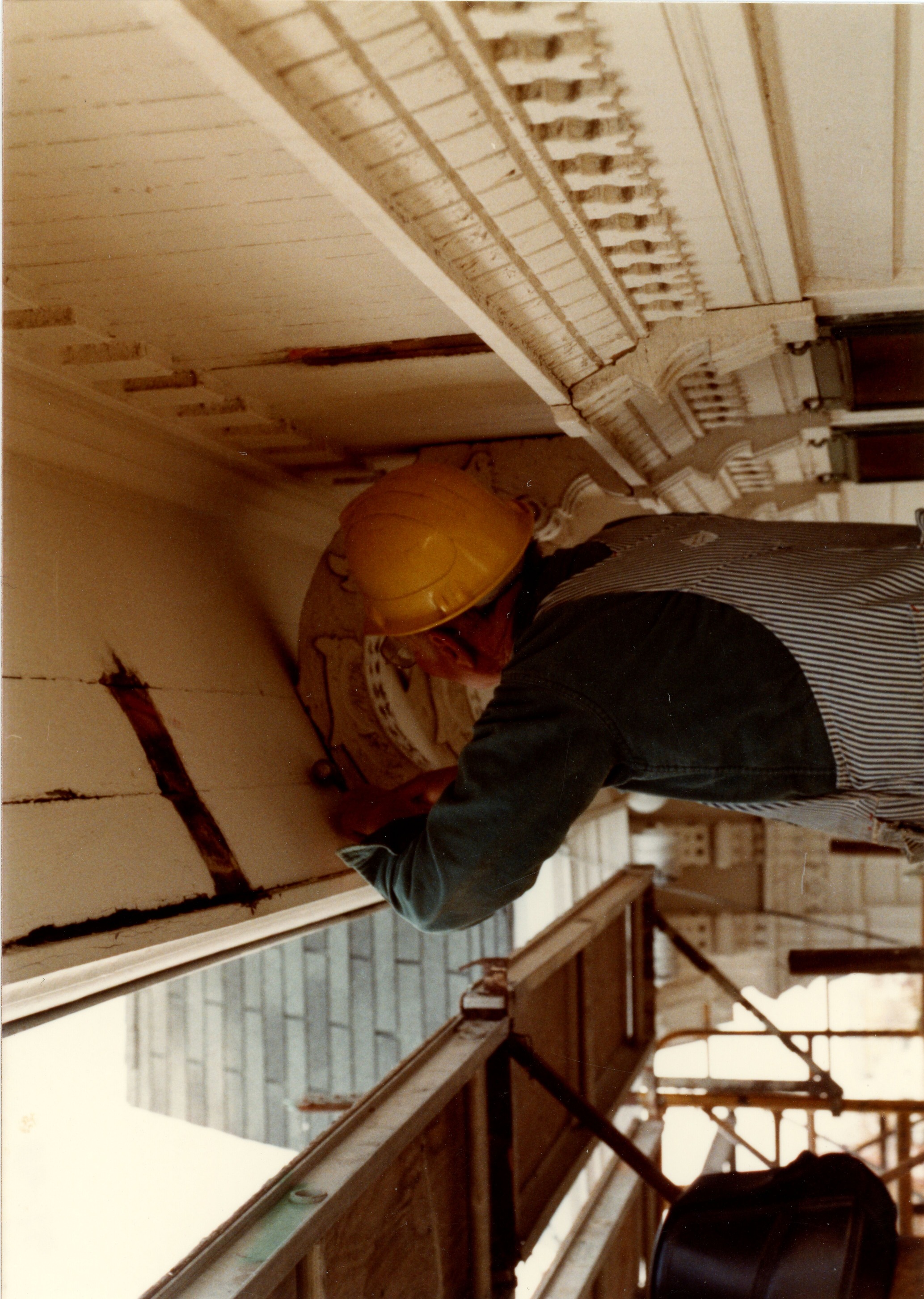 Ernie removing the external home bracket
