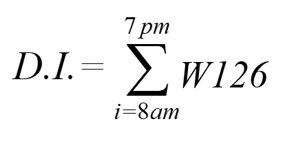 Equation for calculating the Daily Index value