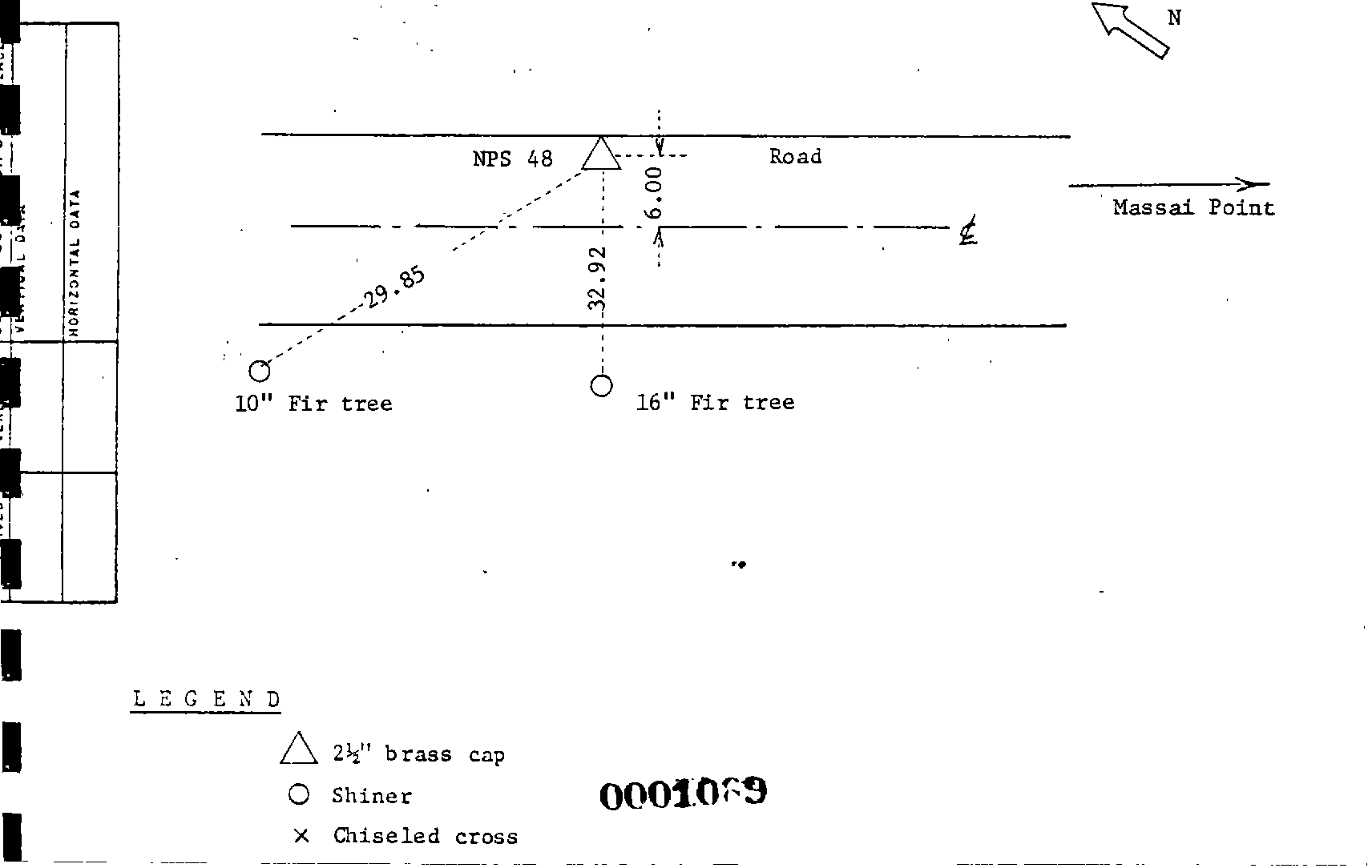 00001069 Survey Monumentation Sketch